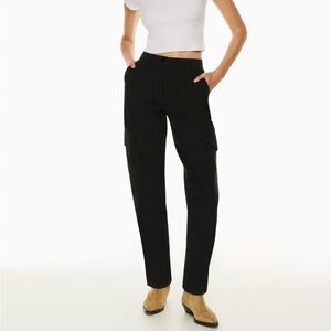 Artitzia Black Canvas Cotton Modern Cargo Pant - Taper or Straight Leg Size 12